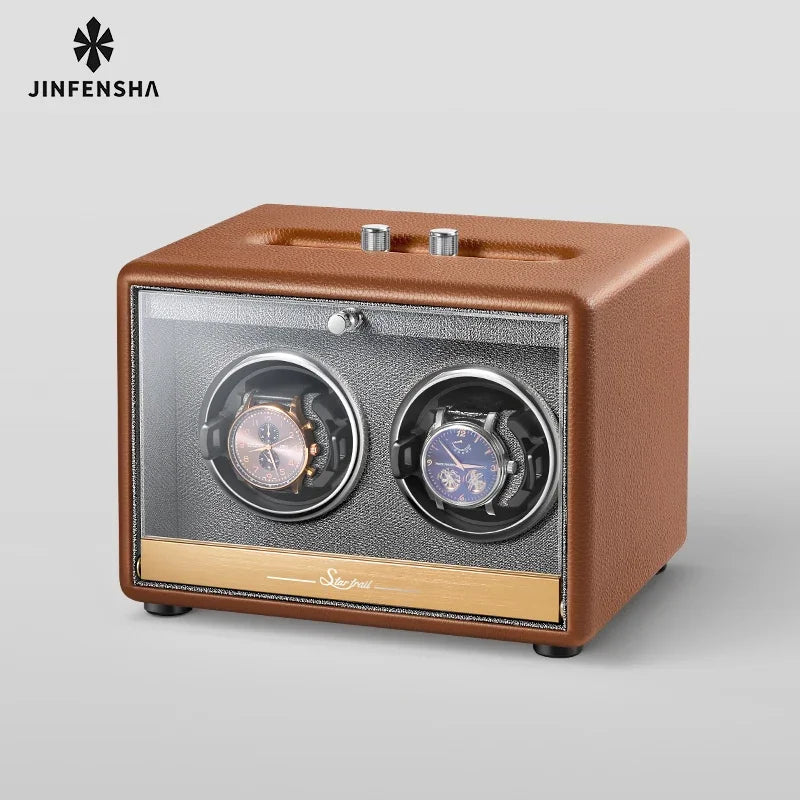 Large Luxury Watch Winder Organizer Storage Box Mechanical Watch Automatic Watch Winders Box Safe Deposit Boxes Display Gifts