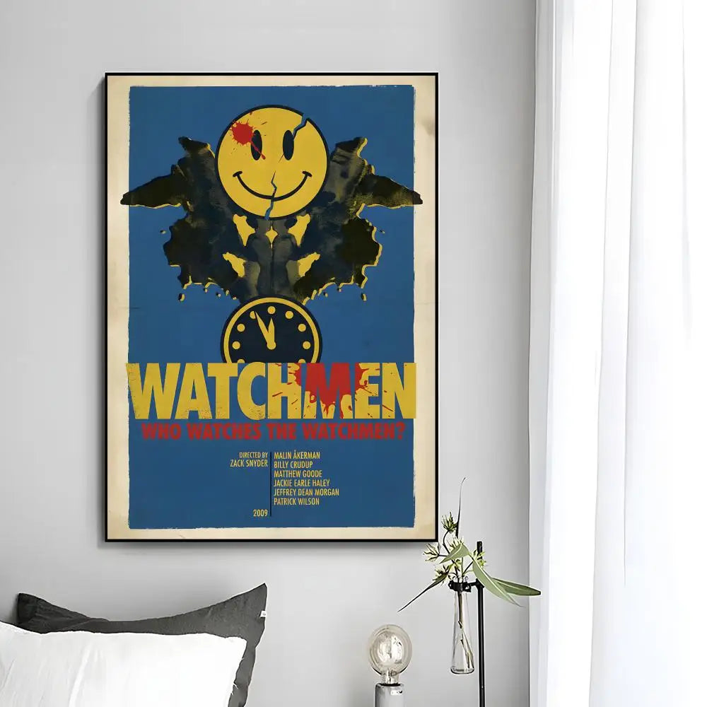 w-Watchmen Poster Wall Art Print Poster Decorative Mural Home Decor Gift Unframed