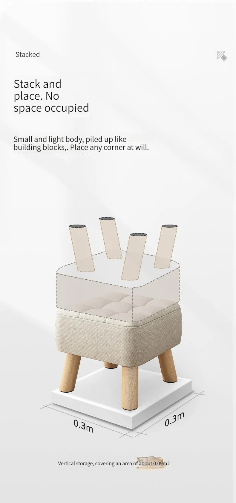 Solid Low Stool For Kids Foot Stool Durable Round Nesting Stools Comfortable And Soft Toddlers Playroom And Daycare House hold