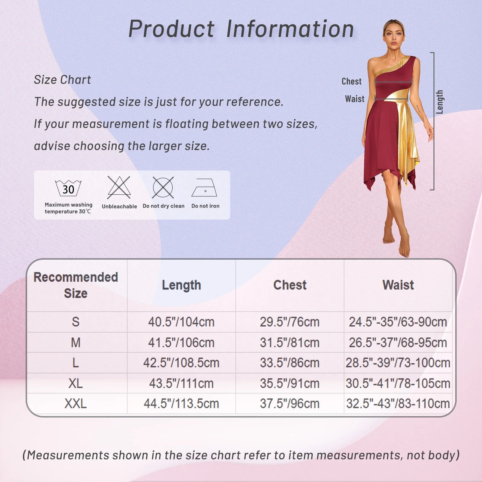 Women Modern Lyrical Dance Dress One Shoulder Irregular Hem Ballroom Waltz Dancewear for Church Choir Worship Praise Liturgical