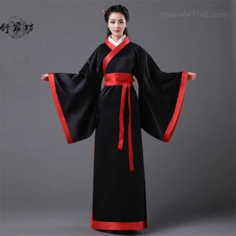 Men Woman Stage Dance Dress Chinese Traditional Costumes New Year Adult Tang Suit Performance Hanfu Female Cheongsam