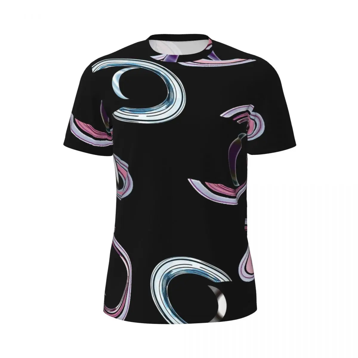 Sports T Shirt For Men Metallic Print T-Shirts Popular Sparks Of Red Summer Tees O Neck Y2K Retro Graphic Tops Gift
