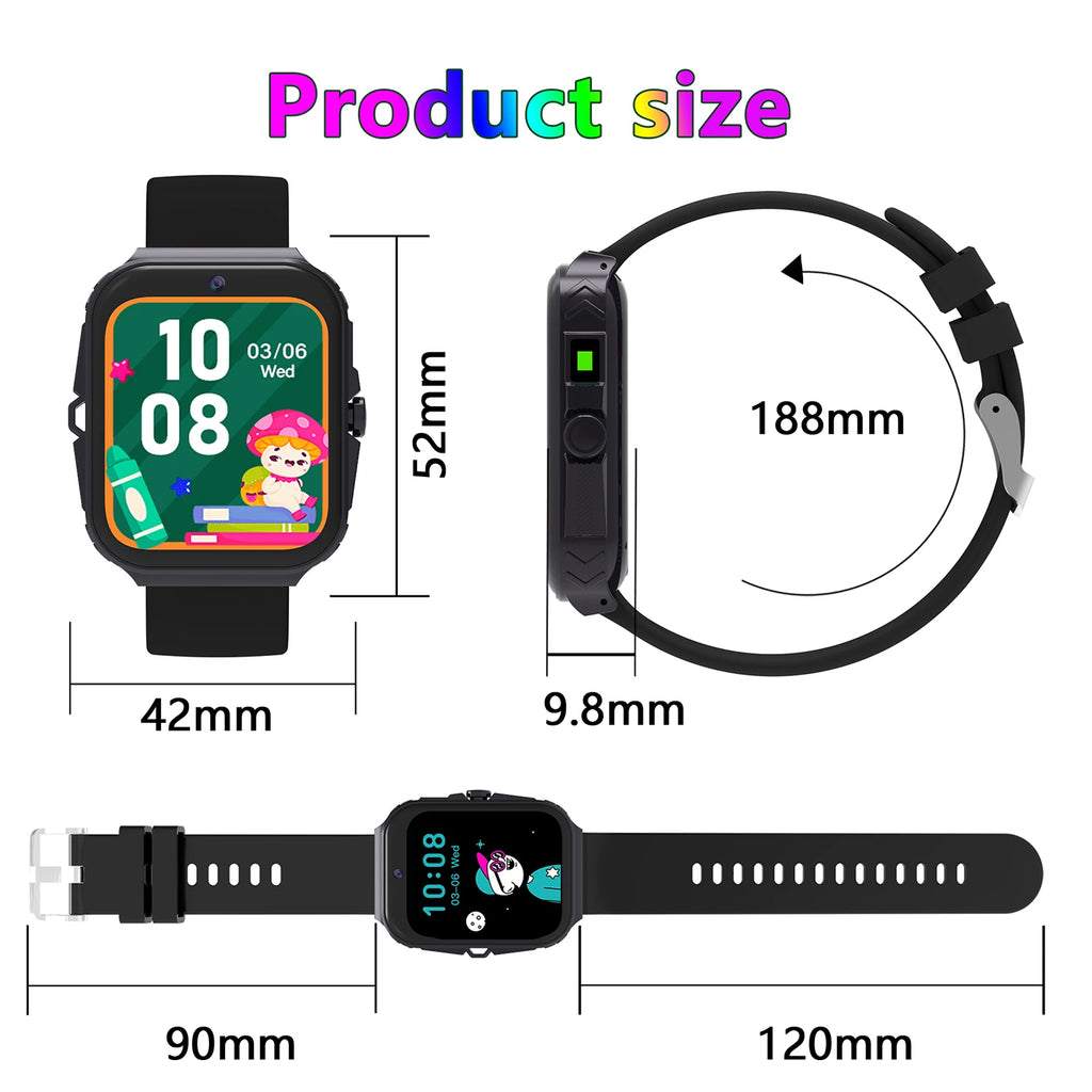 2026 New Smart Watch For Children HD Touch Screen Camera 18 Games Sleep Monitoring Alarm Clock Calculator Birthday Gift Boy Girl