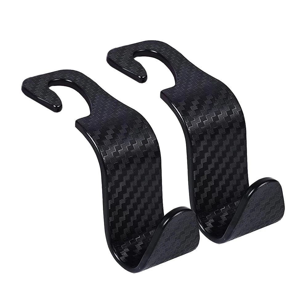 2pcs Universal Car Seat Headrest Hook Storage Hanger for Handbag Purse Coat Groceries