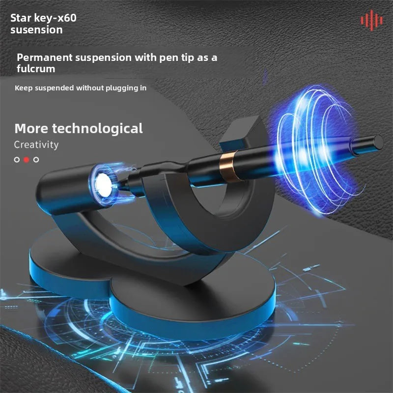 Magnetic suspension pen Magnetic vertical pen Star key X60 Physical magnetic field Permanent hover All aluminum alloy metal