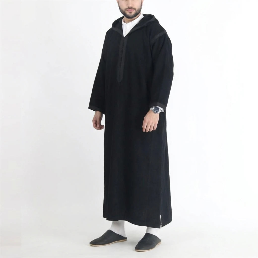 Men's Muslim Clothing Modest Fashion Abaya Thobes  for Muslim Men Modesty Dress Code Islamic Wear for Men