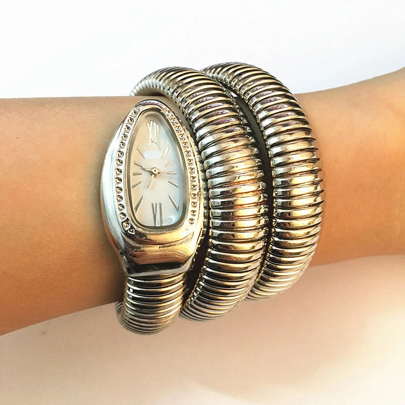 Snake Watch Watch Women Watch Fashion Snake Shape Bangle Watch for Casual Work  Women Watch