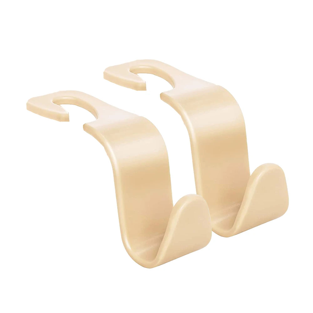 2pcs Universal Car Seat Headrest Hook Storage Hanger for Handbag Purse Coat Groceries