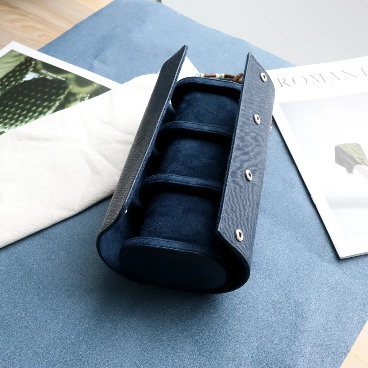 Custom Watch Roll Watch Travel Case Personalized Watch Case Leather Watch Box Engraved Travel Watch Box Men's Gfits for Women