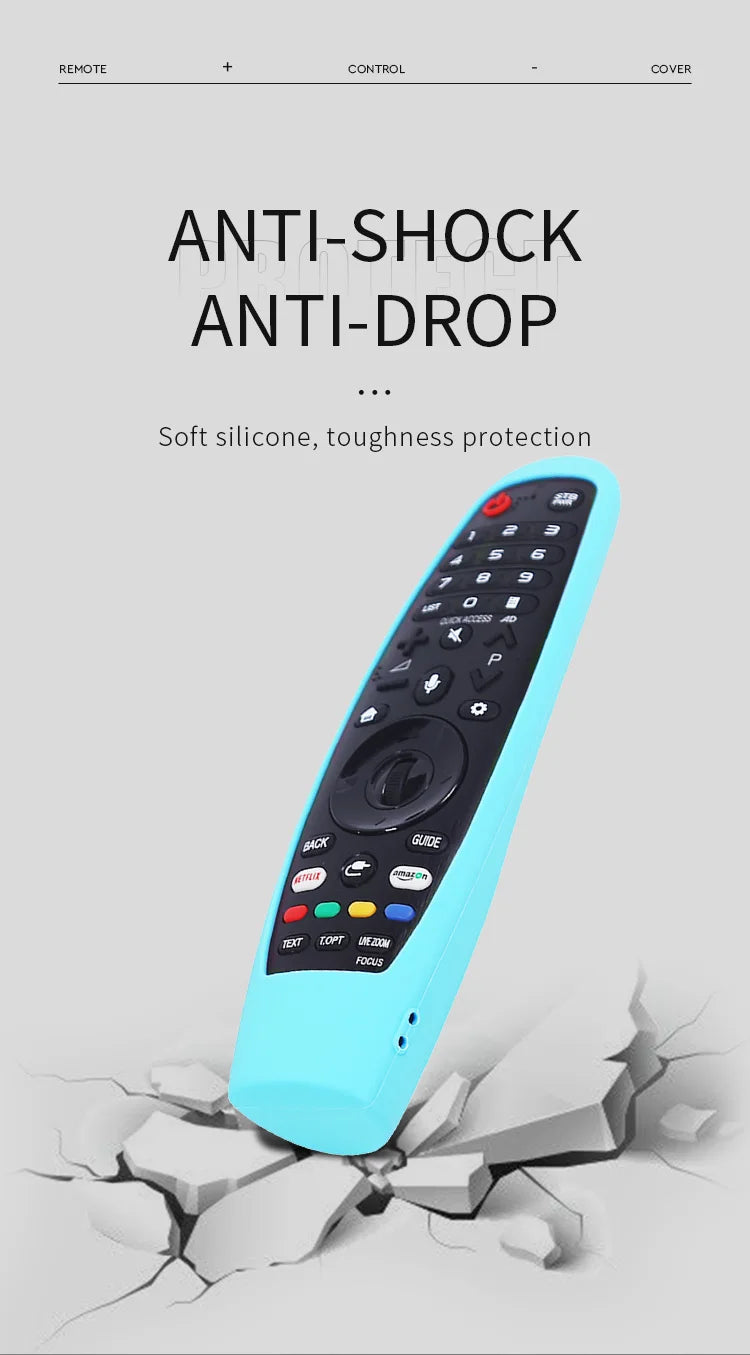 1 Piece Luminous Silicone Protective Case For  LG Smart TV Magic Remote MR20GA MR19BA MR18BA MR650A MR650 MR600