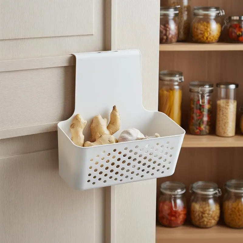 Kitchen Cabinet Door Interior Storage Shelf And Box, Hanging Hook Behind The Door, Kitchen Cabinet Door Basket Shelf Baskets