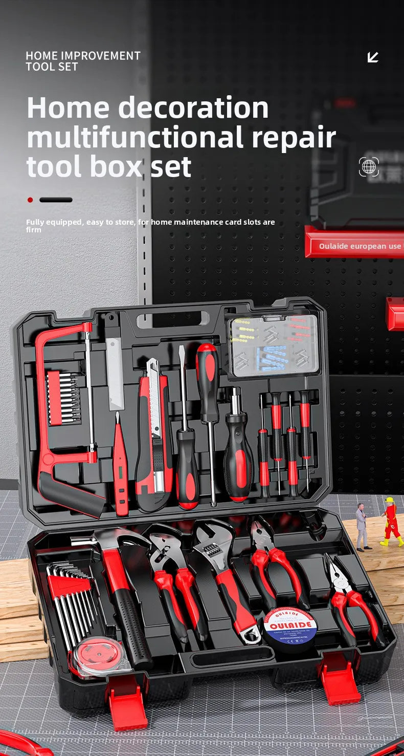 Household Toolbox Set of Home Maintenance Hardware Tools Full Manual Electrician Special Multifunctional Combination