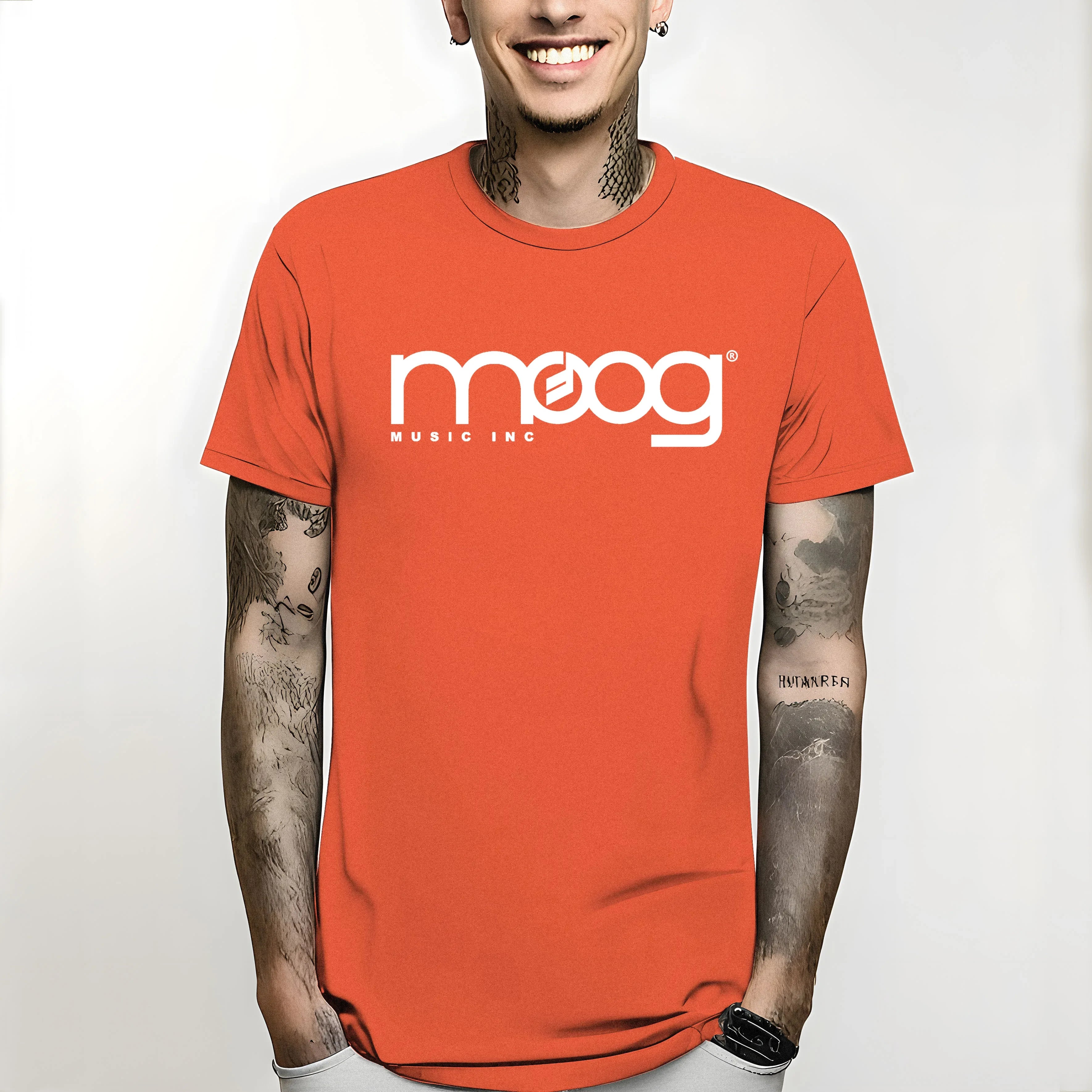 T Shirt Est Top TeesFashion Style Men Tee100% Cotton Classic Te 2024 New Moog Tshirt Synth Music Inc Minimoog Analog  Fashion