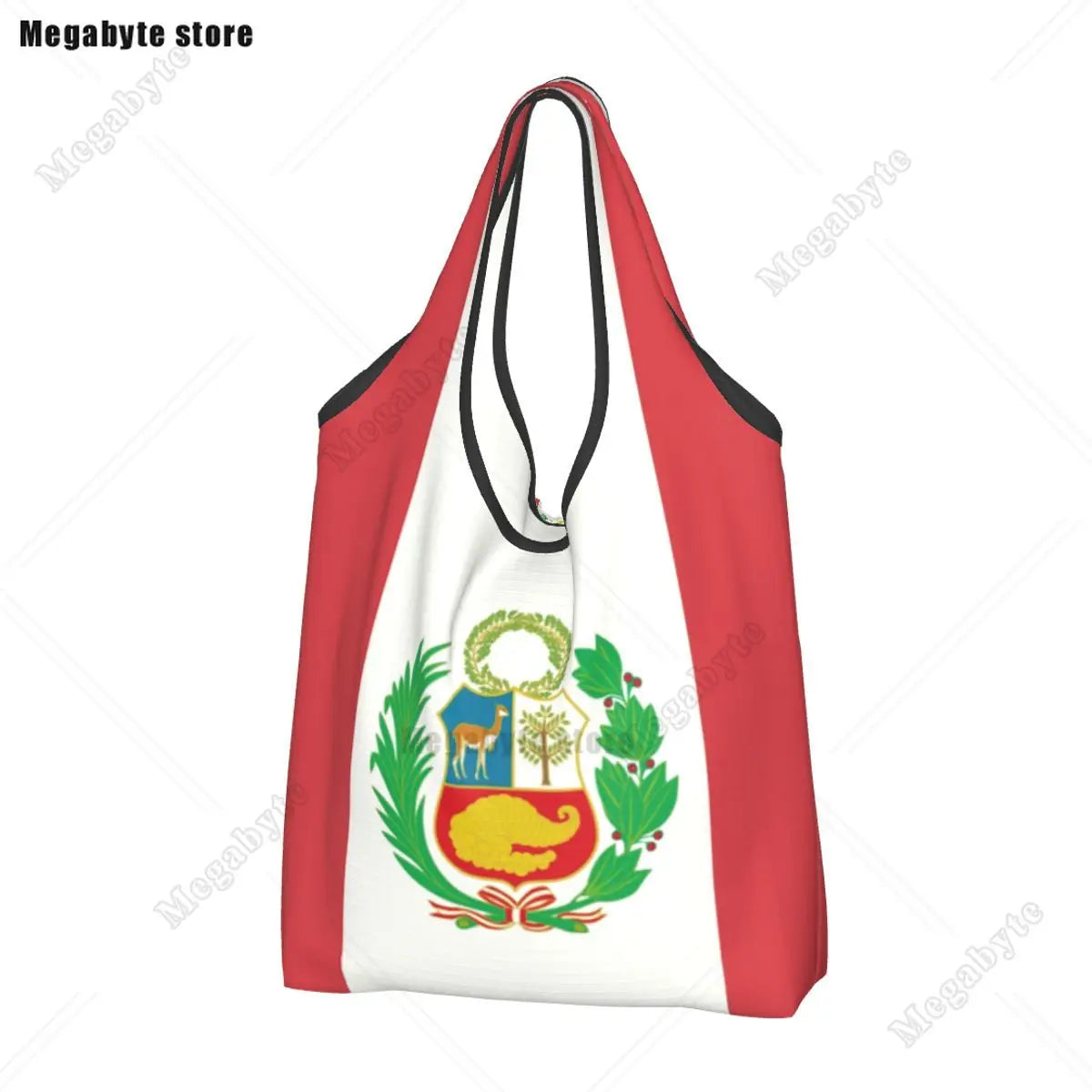 Brazil Flag Groceries Shopping Bag Cute Shopper Tote Shoulder Bag Big Capacity Portable Handbag