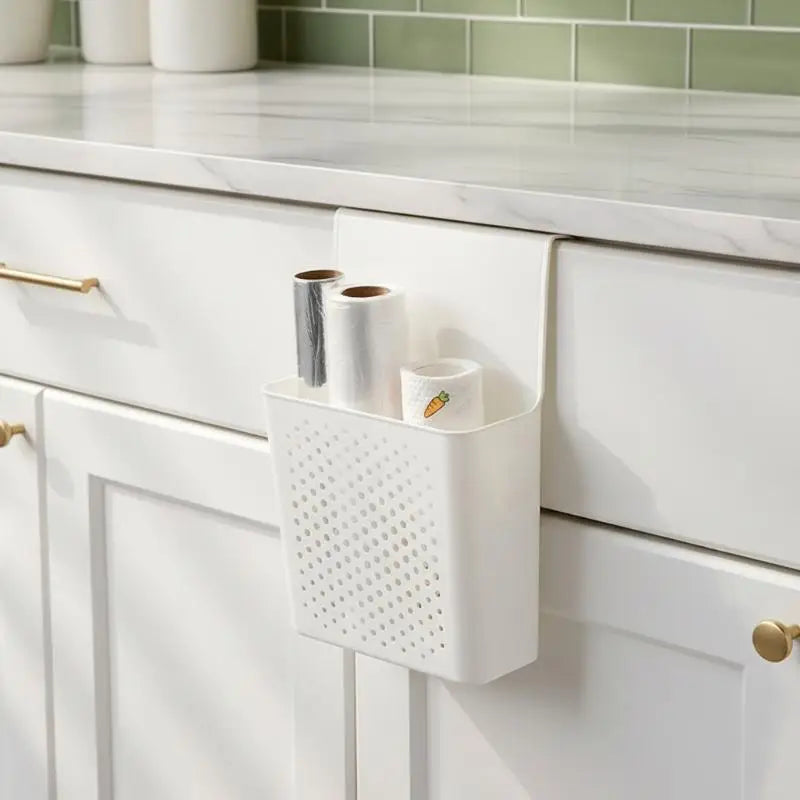 Kitchen Cabinet Door Interior Storage Shelf And Box, Hanging Hook Behind The Door, Kitchen Cabinet Door Basket Shelf Baskets