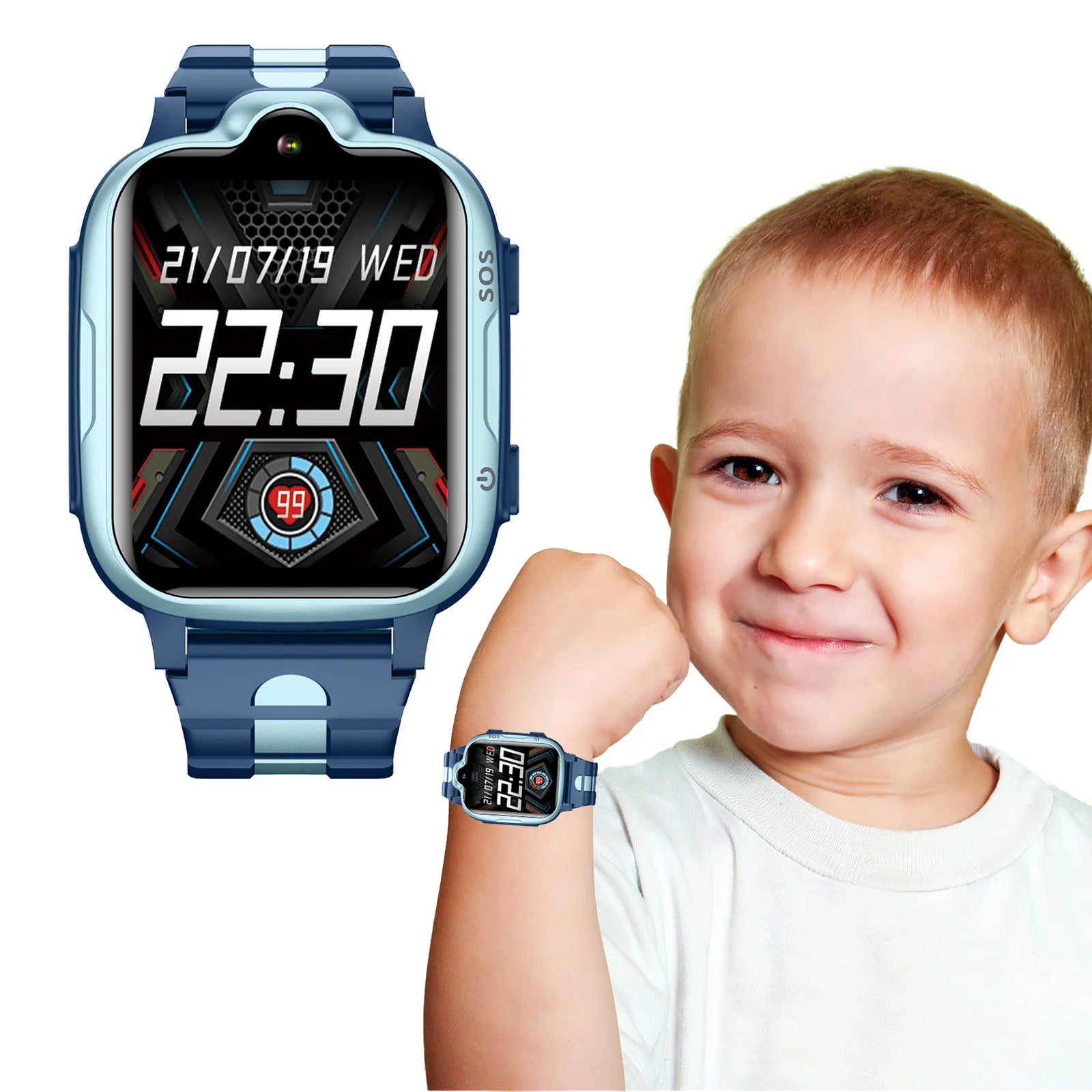 4G Kids Watch 4G Smart Kids Watch Video Call Voice Chat Student Watch for Boys and Girls IPX7 Water Proof Water Proof Kids Watch