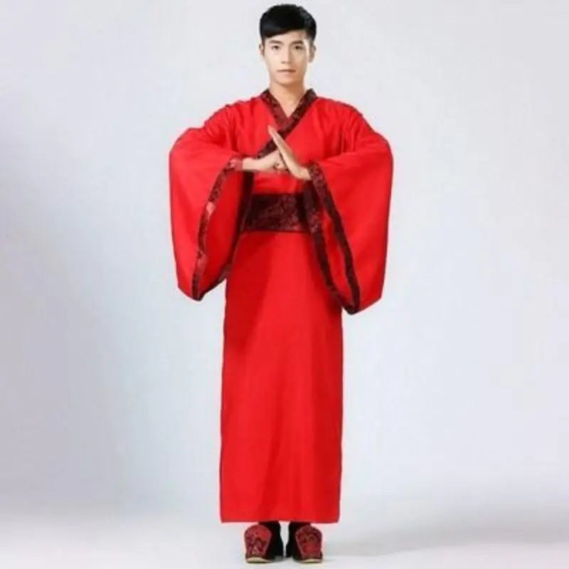 Men Woman Stage Dance Dress Chinese Traditional Costumes New Year Adult Tang Suit Performance Hanfu Female Cheongsam