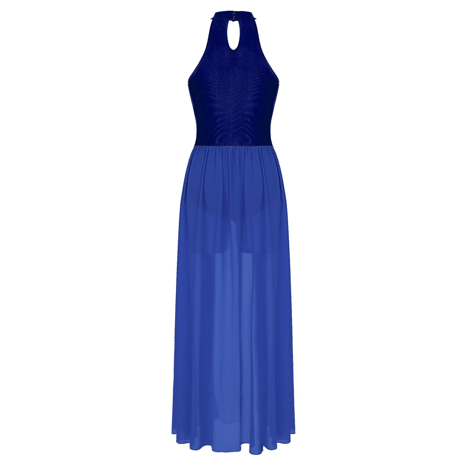 Women Ladies Lyrical Praise Dance Dress Performance Costume Modern Contemporary Celebration of Spirit Dancewear Split Long Dress