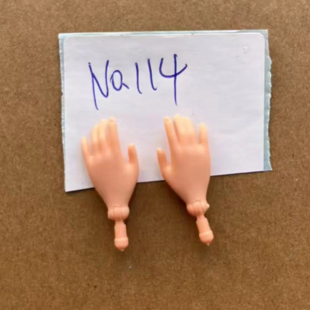 Rainbow Doll Hands With Colorful Nail Polish White Brown Beige Black Doll Parts Male Female Doll Hands Parts