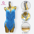 Dress For Dancing Female Dance Suit Evening Dress Latin Competition Costume 2026 Elegant Party Wear Sports Fringed Clothes