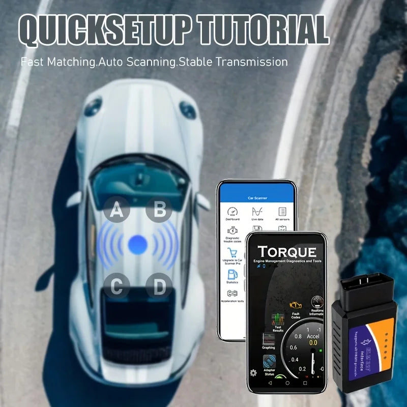 Car Code Scanner, Compact Scanner, Portable Device, Durable, Precision Tool, Diagnostic Equipment, Vehicle Owner, Automotive Technician