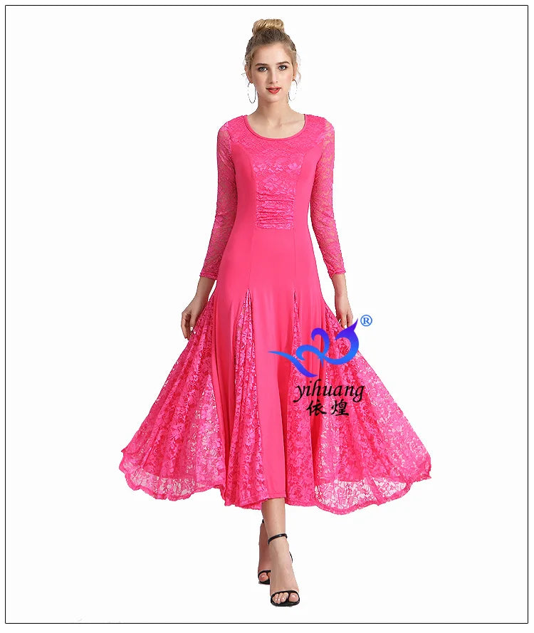 Modern Dance Dress, Ballroom Dance Dress, Ballroom Dance Dress, Grand Swing Dress, Waltz Dance Dress, Competition Performance Dr