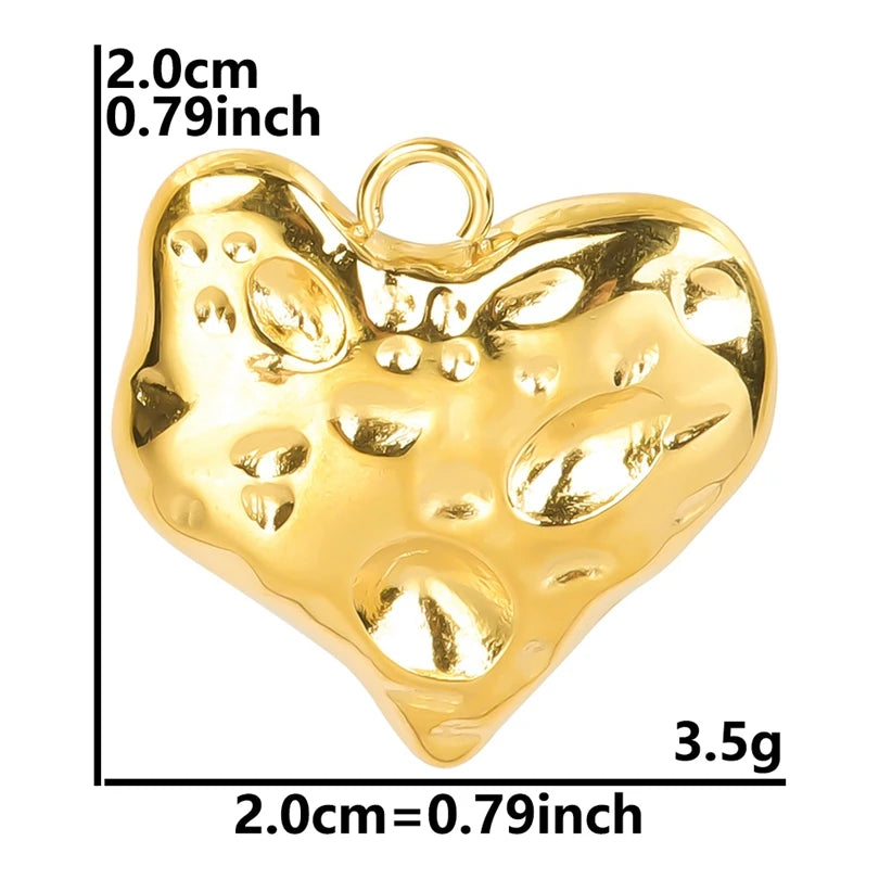 6Pcs/Lot Stainless Steel Gothic Catholic Sacred Heart Charms Jewelry Wholesale Thorns Lava Love Pendant Diy Necklaces Wholesale