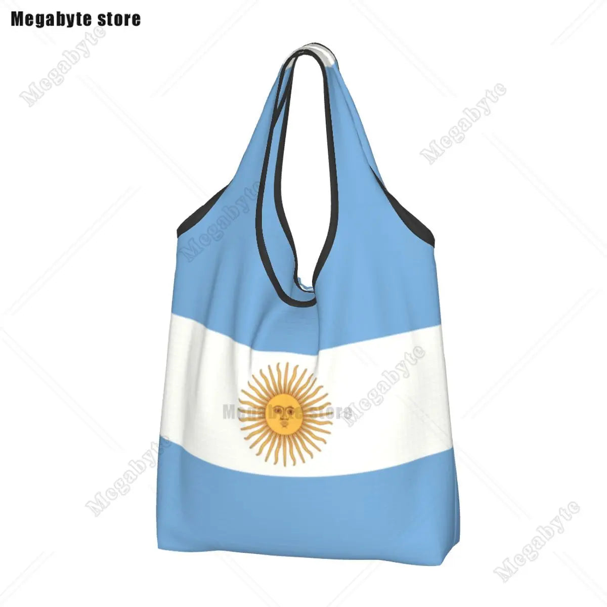 Brazil Flag Groceries Shopping Bag Cute Shopper Tote Shoulder Bag Big Capacity Portable Handbag