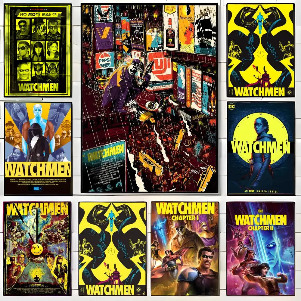 w-Watchmen Poster Wall Art Print Poster Decorative Mural Home Decor Gift Unframed