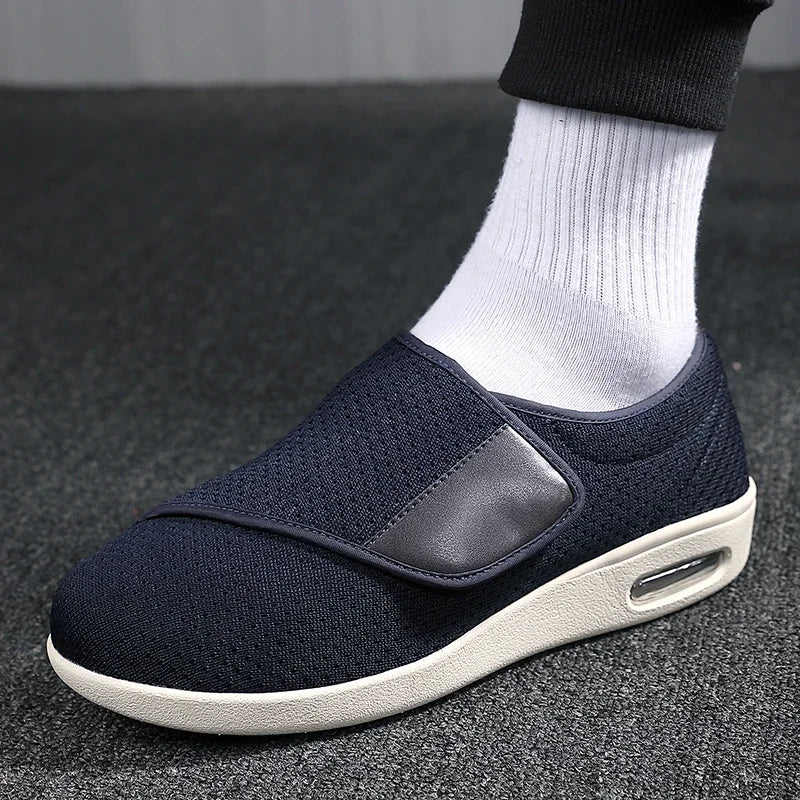 Men Orthopedics Wide Feet Swollen Walking Casual Shoes Thumb Eversion Adjusting Soft Comfortable Diabetic Man Shoes Big Size