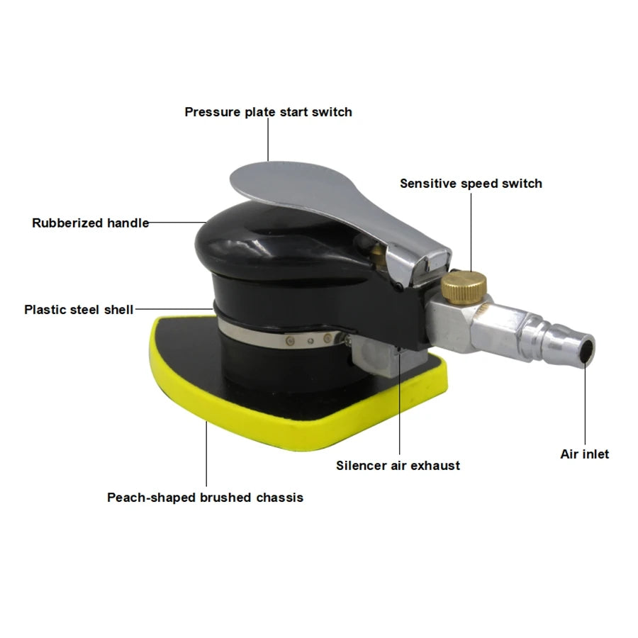 Vibrating pneumatic sander Triangular square vibrating grinder Air grinder Dry grinder Sandpaper machine Pneumatic tools