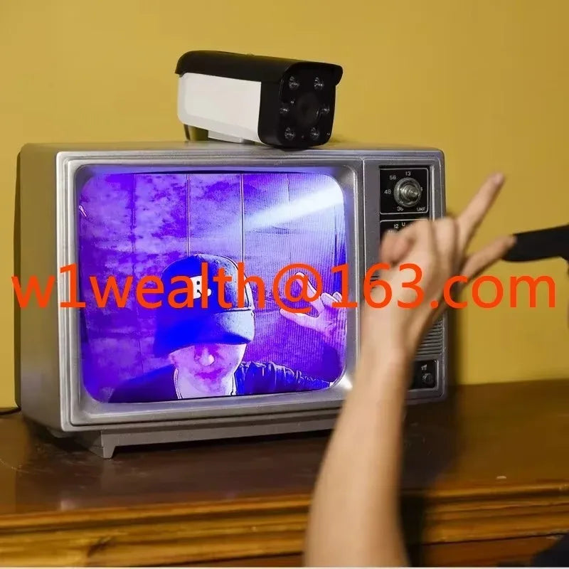 7080 vintage TV with LCD and USB playback for black, white, and color