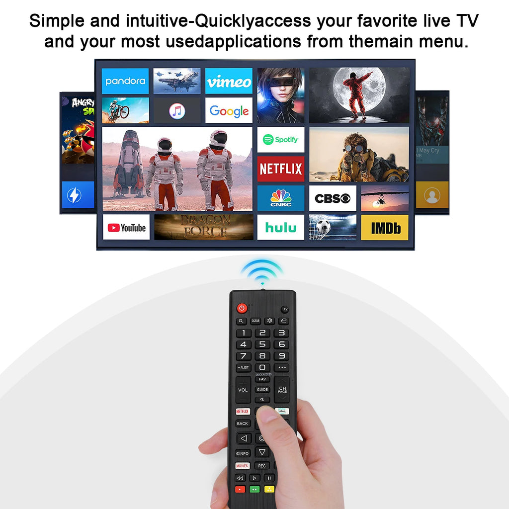 3Pcs Universal Remote Control Akb75675304 for Lg Smart Tv Models 32Lm5620Bpua 32Lm570Bpua 32Lm620Bpua 32Lm630B