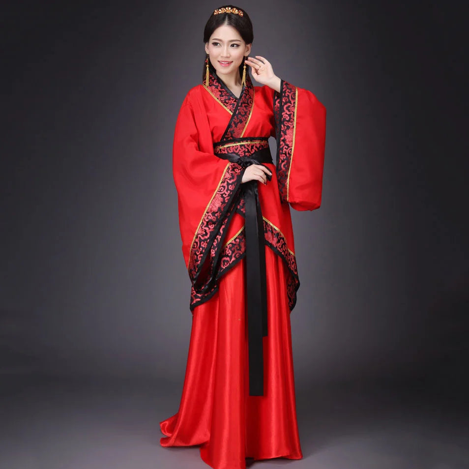 Men Woman Stage Dance Dress Chinese Traditional Costumes New Year Adult Tang Suit Performance Hanfu Female Cheongsam