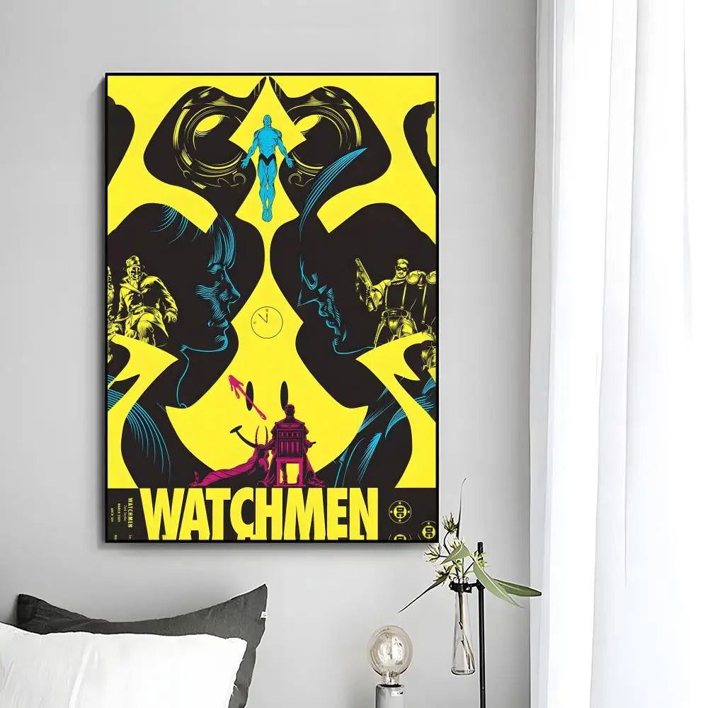 w-Watchmen Poster Wall Art Print Poster Decorative Mural Home Decor Gift Unframed