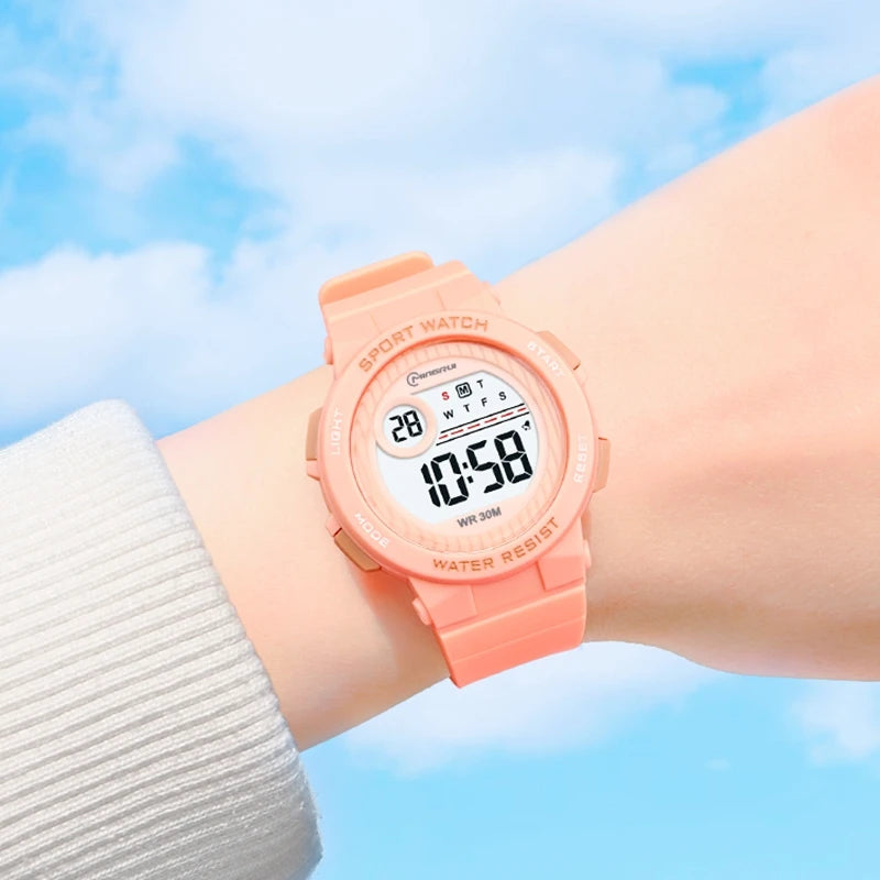 Children Watch Waterproof Digital Watch for Girls Boys Blue Electronic Sport Kid Watches Alarm Swimming Clocks Gifts