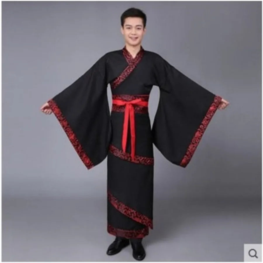 Men Woman Stage Dance Dress Chinese Traditional Costumes New Year Adult Tang Suit Performance Hanfu Female Cheongsam