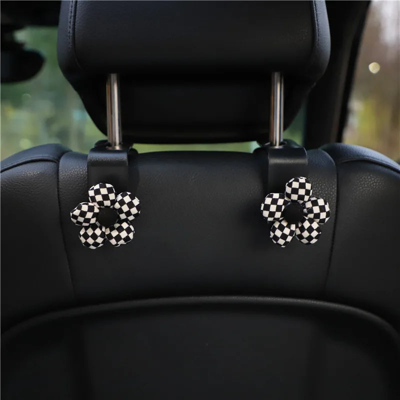 2pcs Car Hooks Seat Back Hook Vehicle Headrest Organizer Storage Hanger Groceries Handbag Women Car Accessories