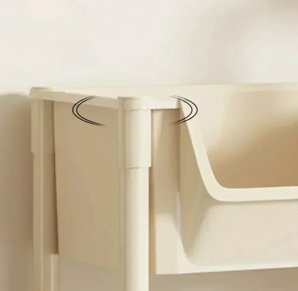 Mobile Bookshelf Multi-Layer Bathroom Shelves With Wheels Kitchen Groceries Organizer Shelf Bedroom Storage Rack Utility Cart