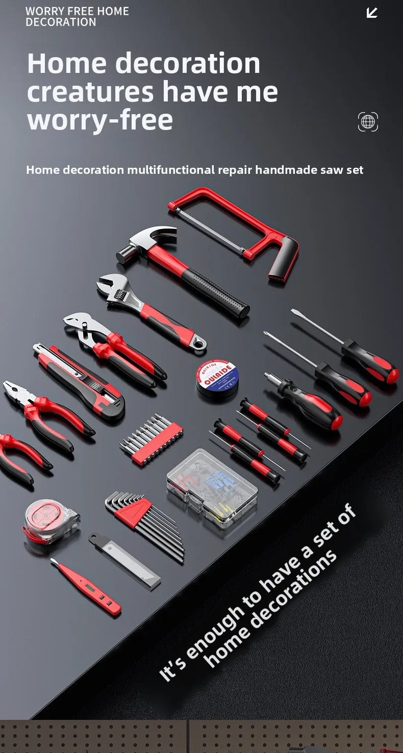 Household Toolbox Set of Home Maintenance Hardware Tools Full Manual Electrician Special Multifunctional Combination