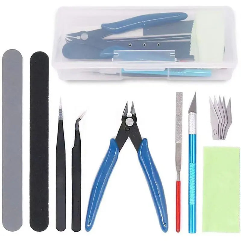 1SET Model Basic Tools Craft DIY Model Car Hobby Building Repairing Assembly Tool Beginner Handmade Scissors Tweezers