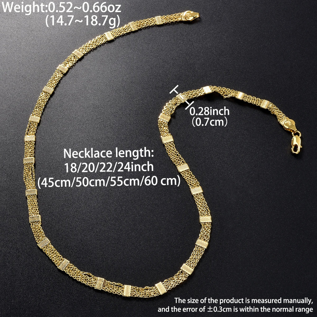 Trendy 18K Gold Plated Chain Necklace for Men Women Luxury Thick Cuban Link Jewelry Textured Design Statement Gift