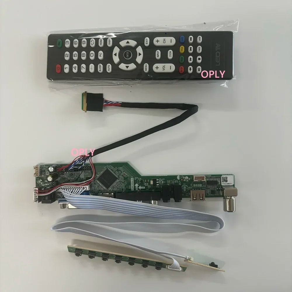 TV Controller board kit for LG LP156WH2 LP156WH2-TLE1/TLEA 1366x768 15.6" HDMI-compatible RF USB AV VGA Audio LED Screen monitor