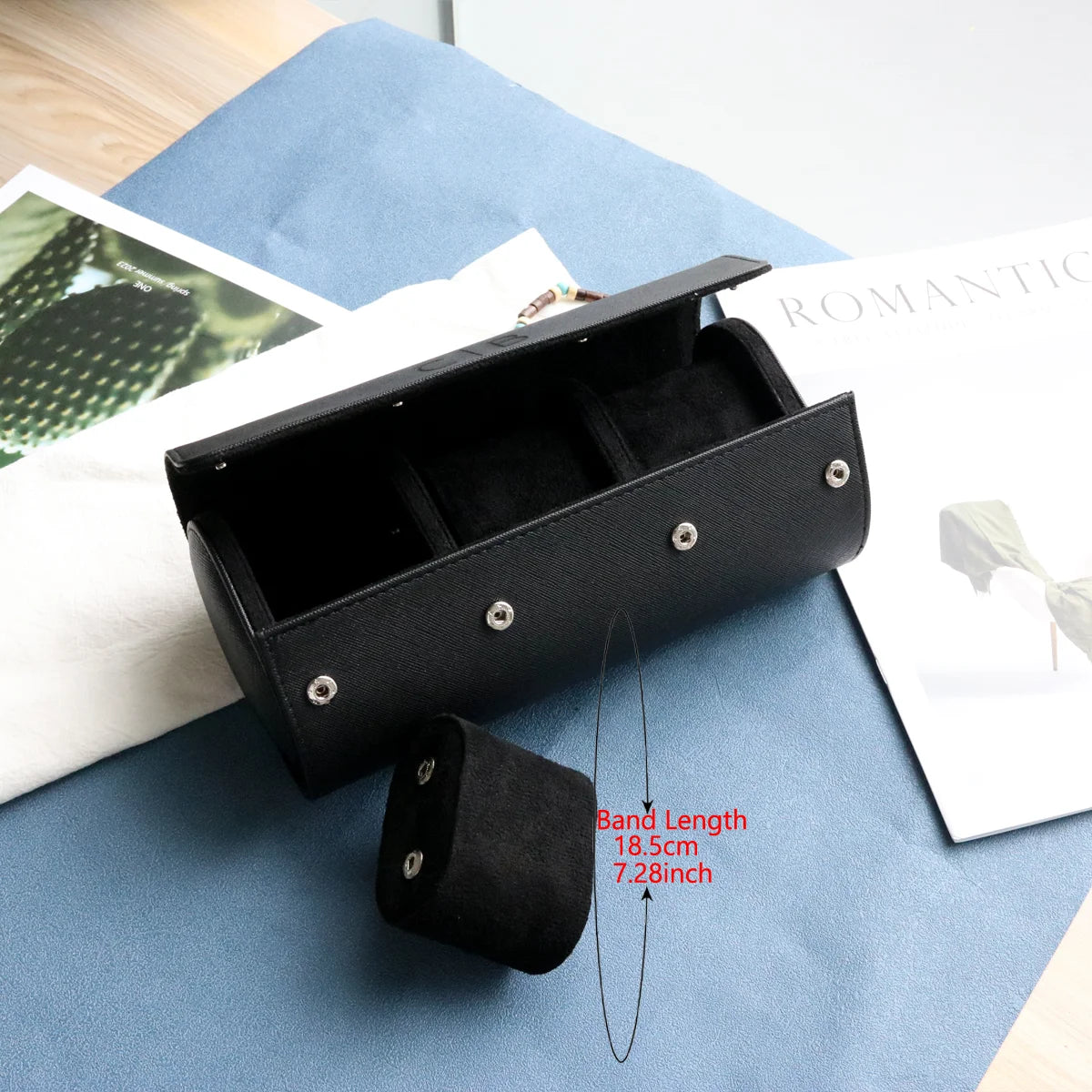 Custom Watch Roll Watch Travel Case Personalized Watch Case Leather Watch Box Engraved Travel Watch Box Men's Gfits for Women