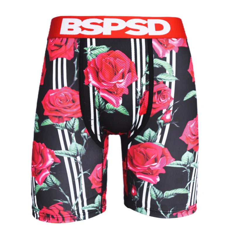 Sexy Men Underwear Boxers Breathable Mens Boxershorts Men's Panties Underpants Plus Size Fashion Print Man Boxers Briefs Trunks