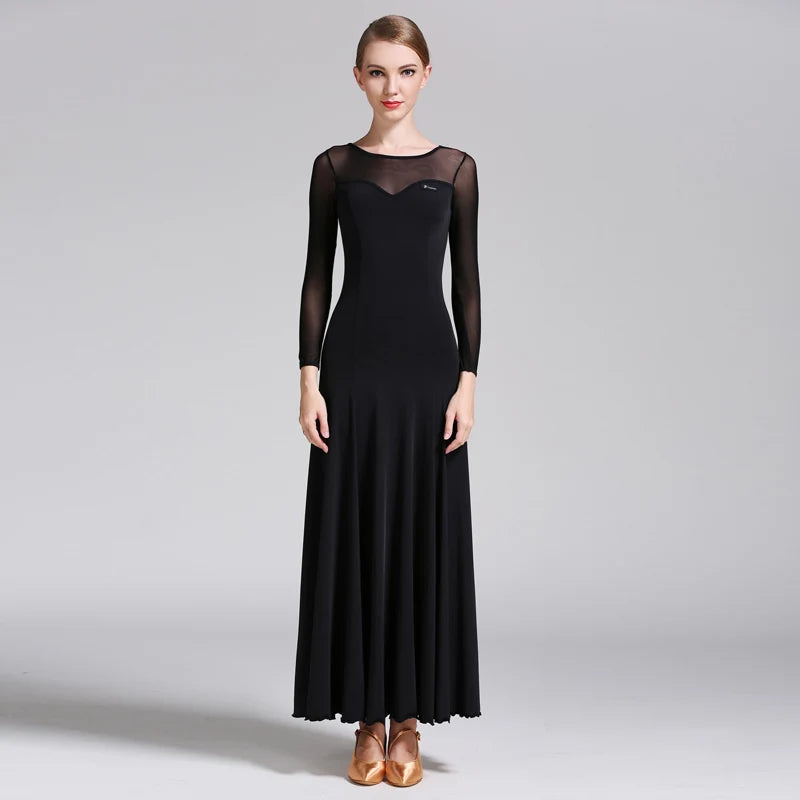 Women Ballroom Dance Dress Women Red Costume Ice Silk Sleeveless V Collar Waltz Evening Dresses Ballroom Dancing Performance