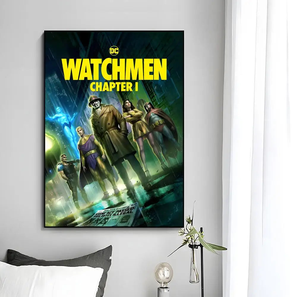 w-Watchmen Poster Wall Art Print Poster Decorative Mural Home Decor Gift Unframed