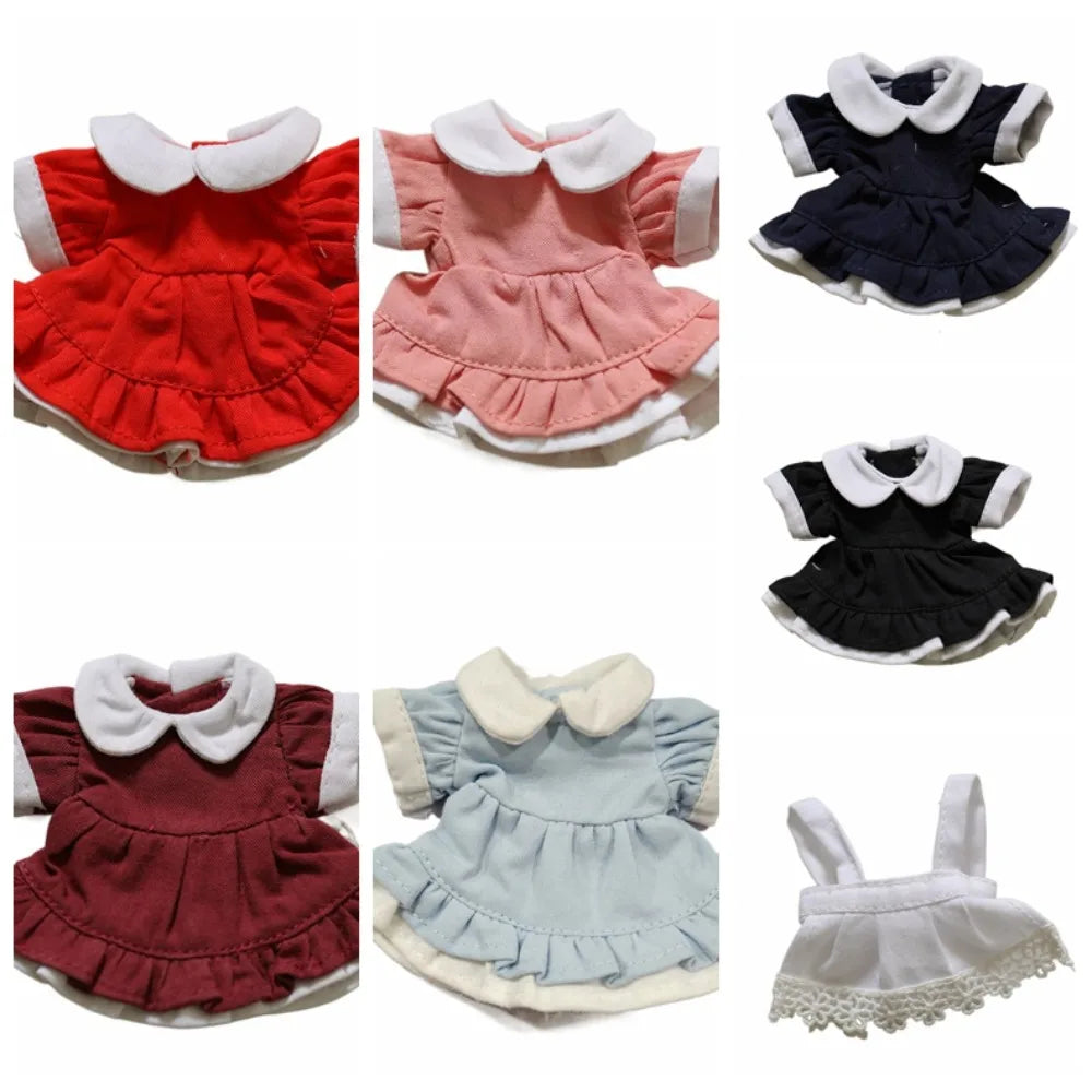 Dress Up Doll Doll Lolita Dress Maid Dress Princess Skirt Doll‘s Clothes Clothing 12cm Cotton Doll Clothes Doll Wear