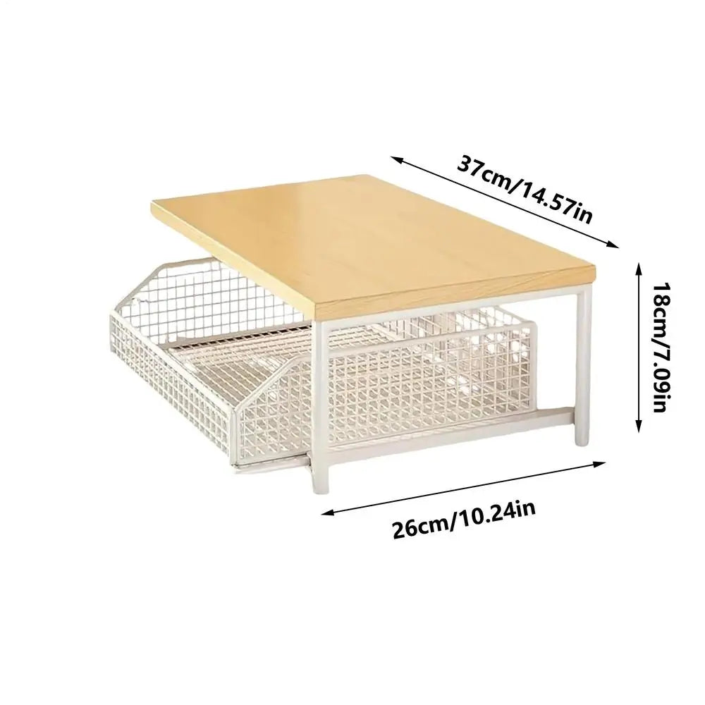 Kitchen Storage Rack Standing Shelf with Drawer for Fruits Vegetables Microwave Oven Pots Dishes Spices Organizer Home Apartment