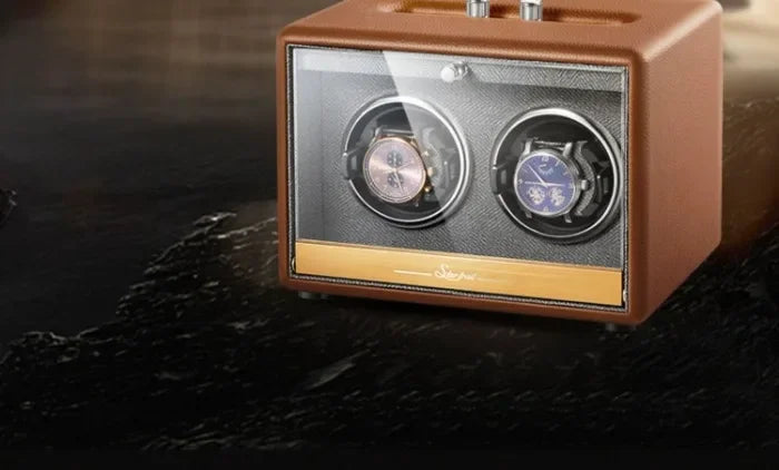 Large Luxury Watch Winder Organizer Storage Box Mechanical Watch Automatic Watch Winders Box Safe Deposit Boxes Display Gifts